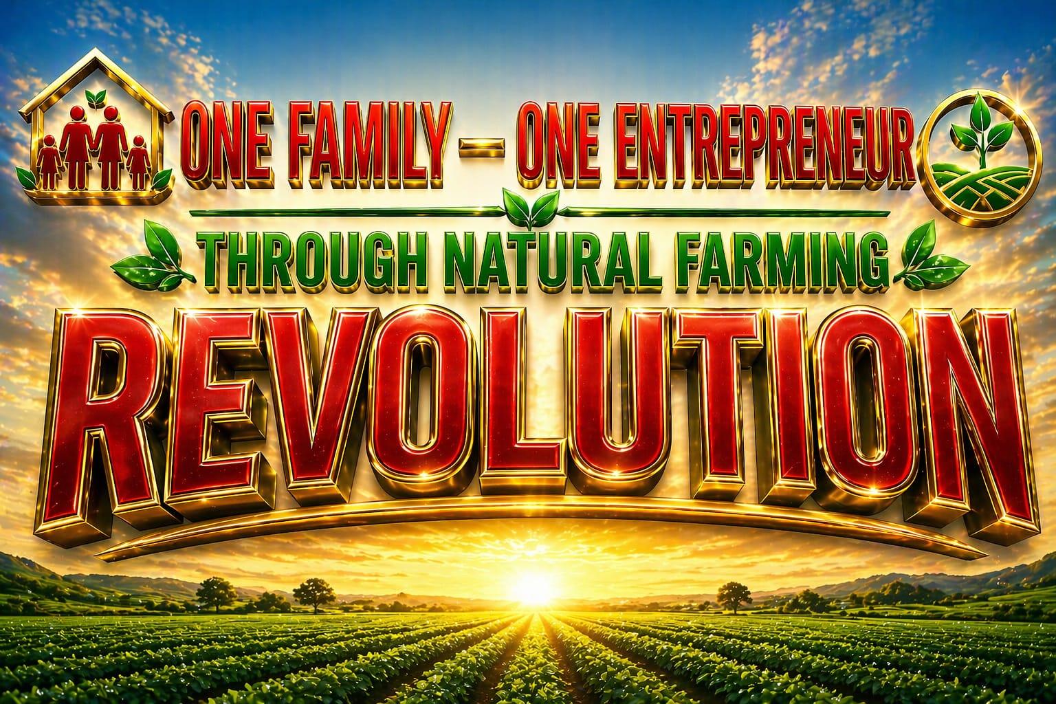 One Family One Entrepreneur Through Natural Farming Revolution